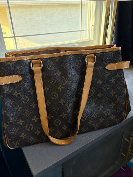 Louis Vuitton Handbags - Louis Vuitton Batignolles Tote in Dark Brown with leather trim.  COA